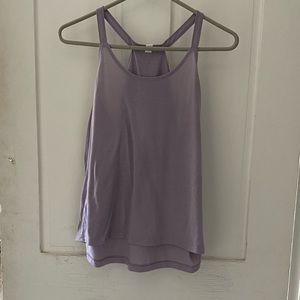 light purple under armour athletic tank